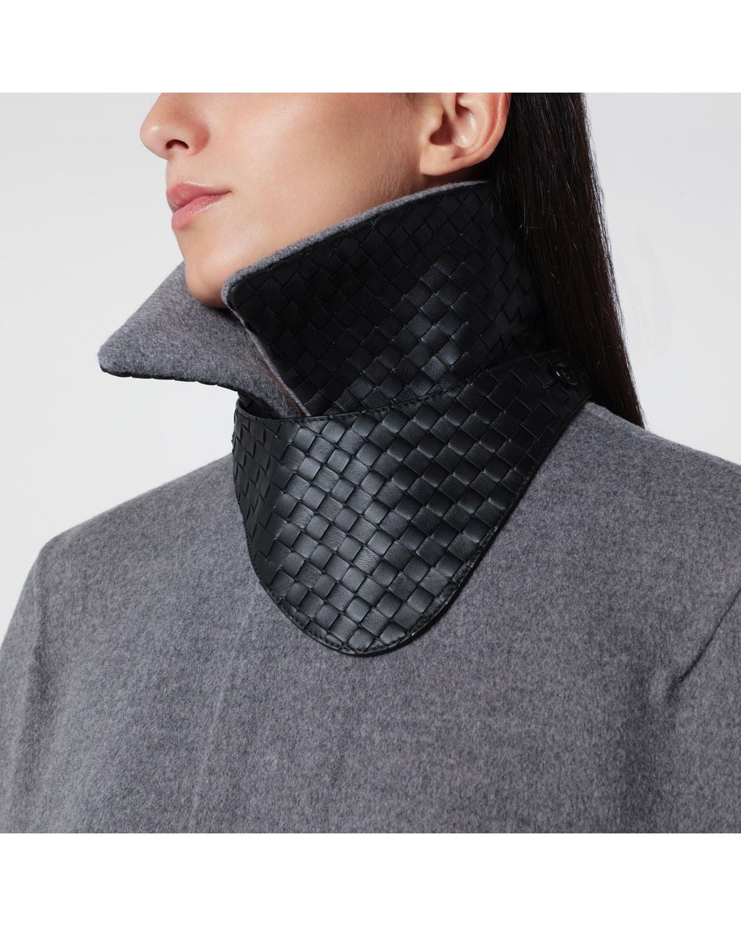 Bottega Veneta Gray Cape Coat