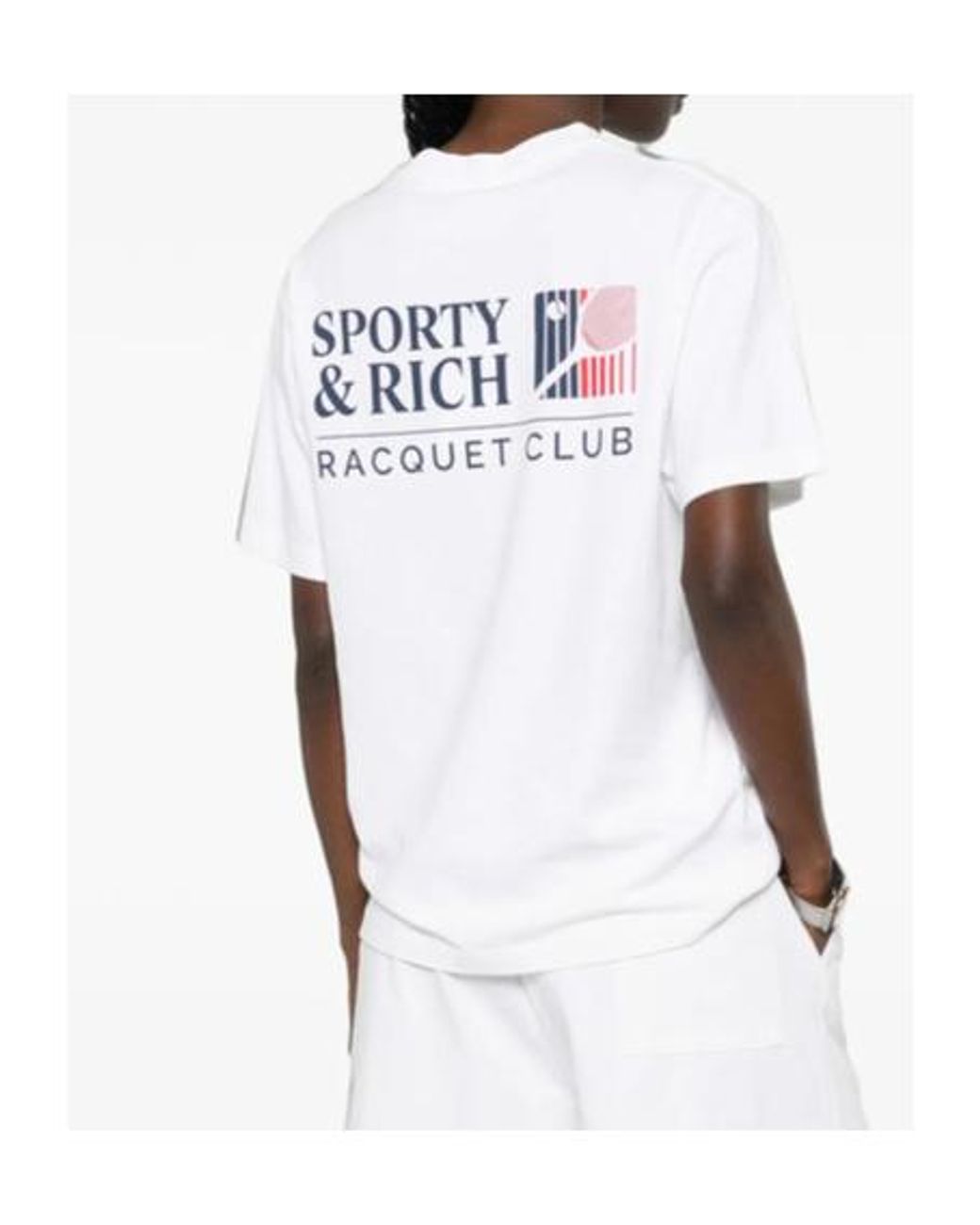 Sporty & Rich White Short-Sleeved T-Shirt