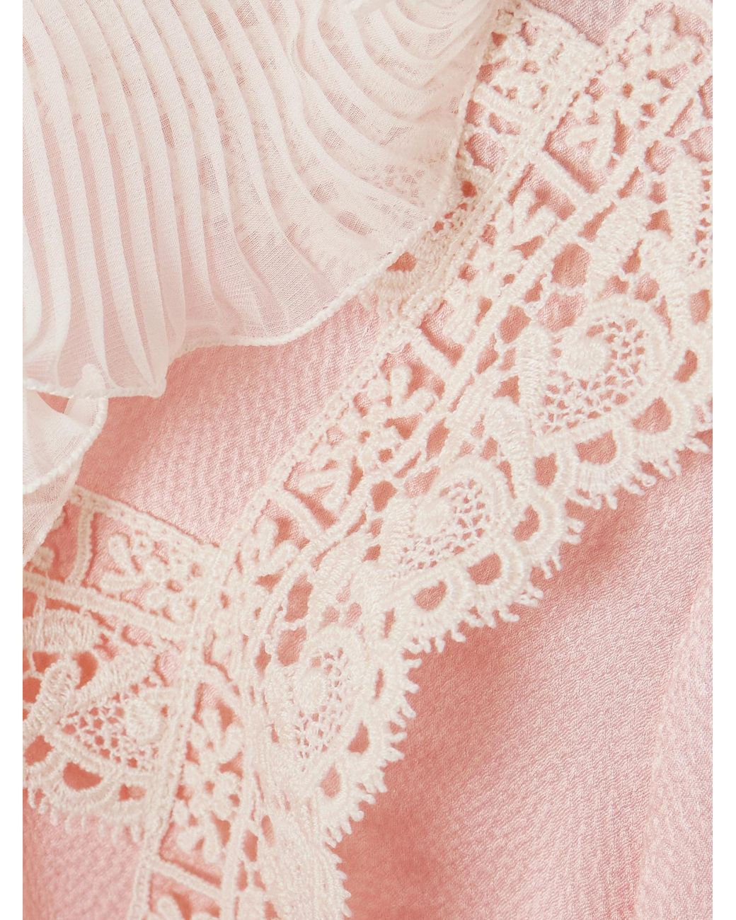 Valentino Pink Hammered Satin Shirt