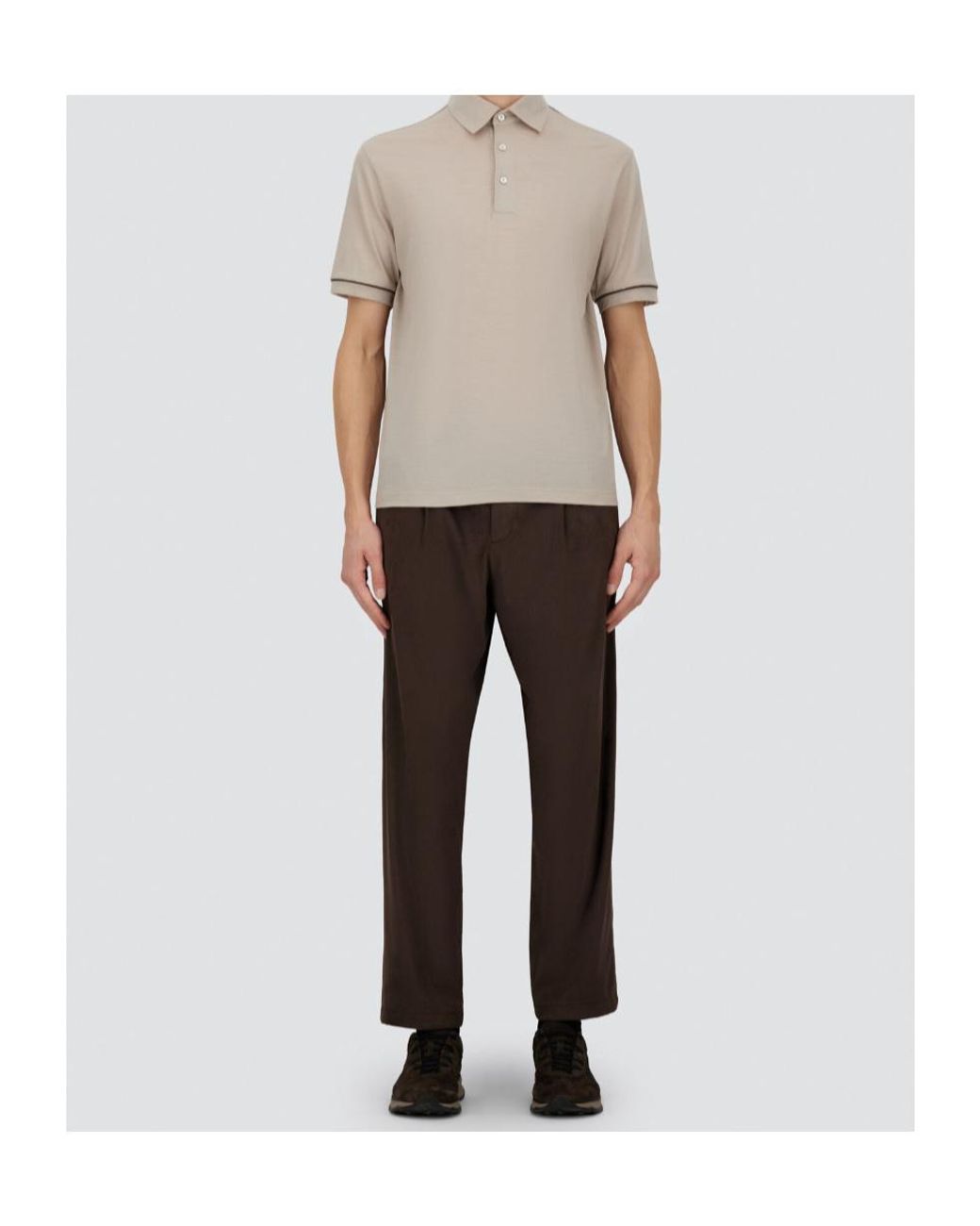 Herno White Resort Wool Polo Shirt for men