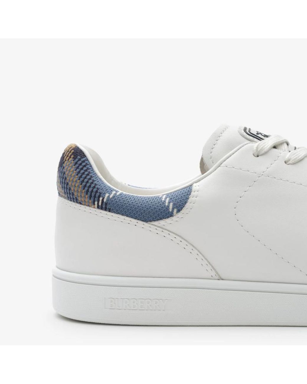Burberry White Leather Set Sneakers for men