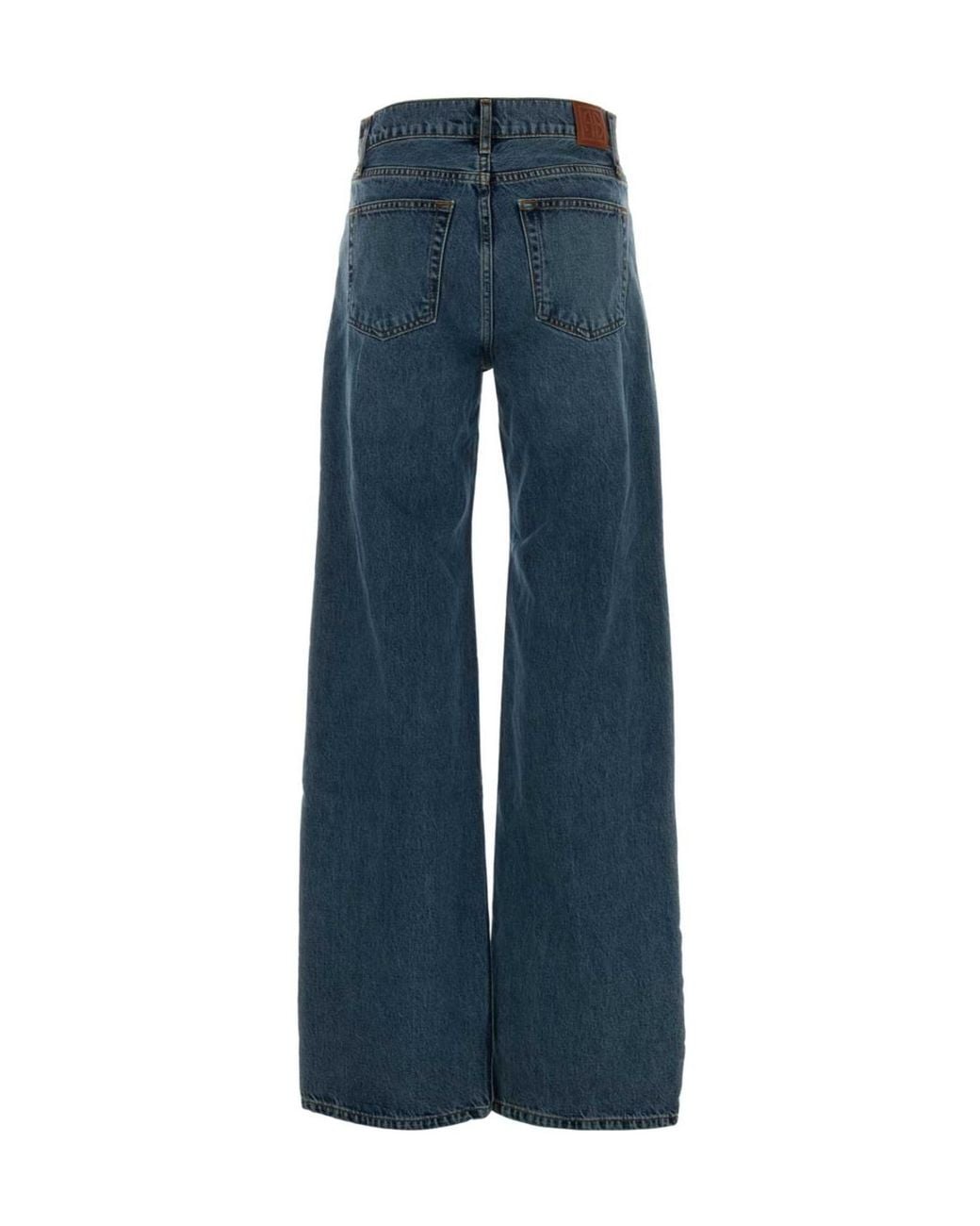 Anine Bing Blue Belt-Loop Jeans