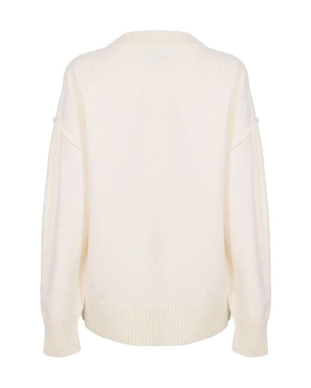 AMI White Knitted Cardigan