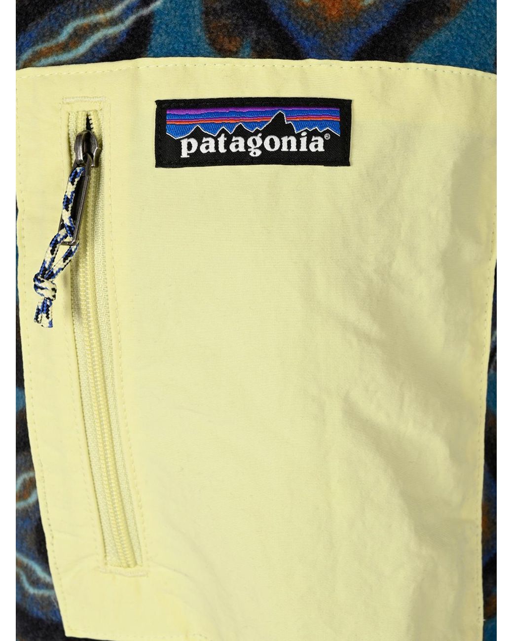 Patagonia Green Patterned Zip Performance Jacket