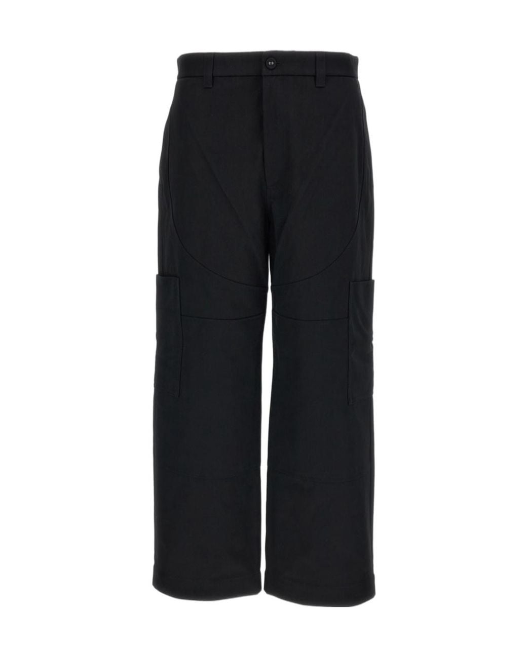 Thom Browne Black Wide Leg Trousers for men