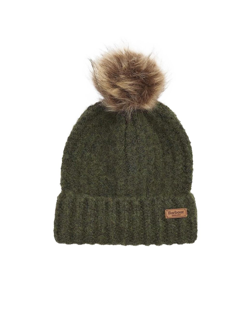 Barbour Green Saltburn Tartan Scarf Beanie Knitted Set