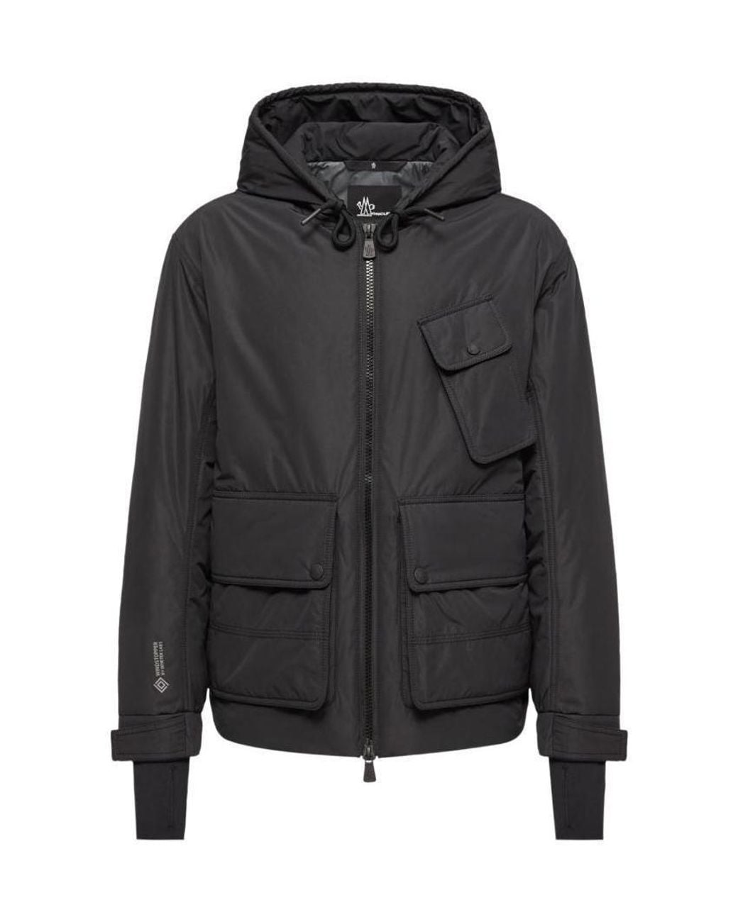 Moncler Black Ober Short Padded Jacket for men