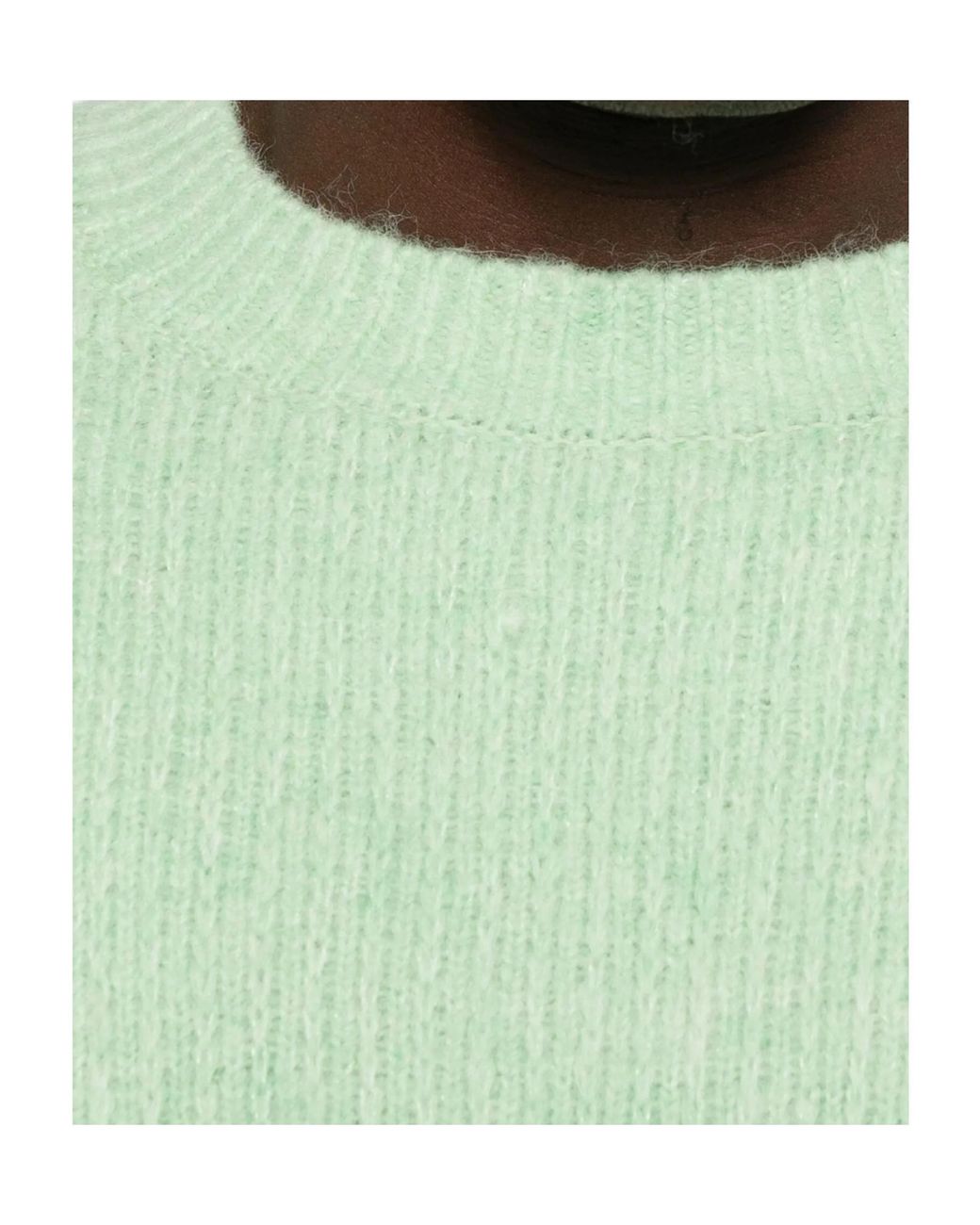 sunflower Green Ribbed Crew-Neck Sweater for men