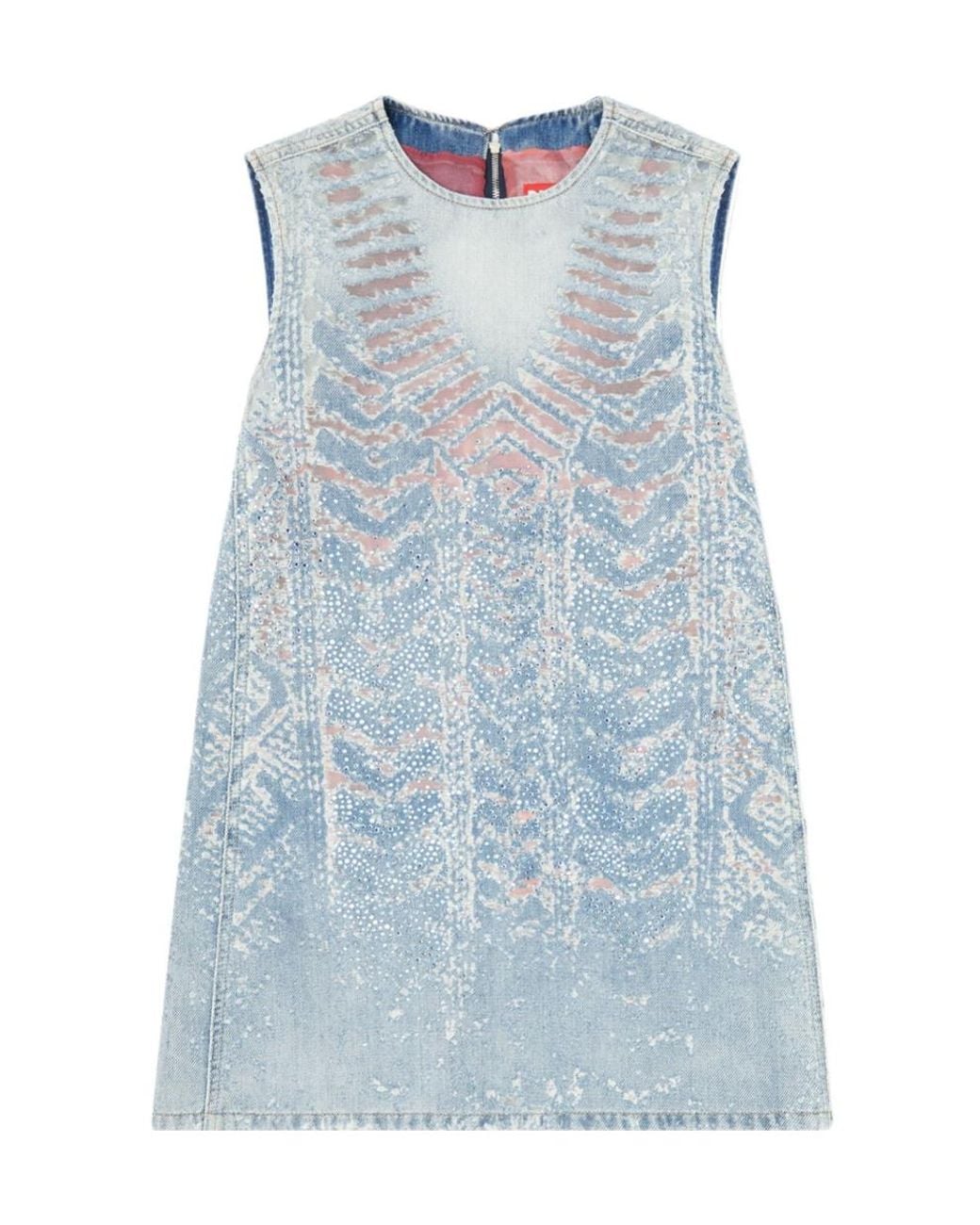 DIESEL Blue De Myrela Embellished Mini Dress