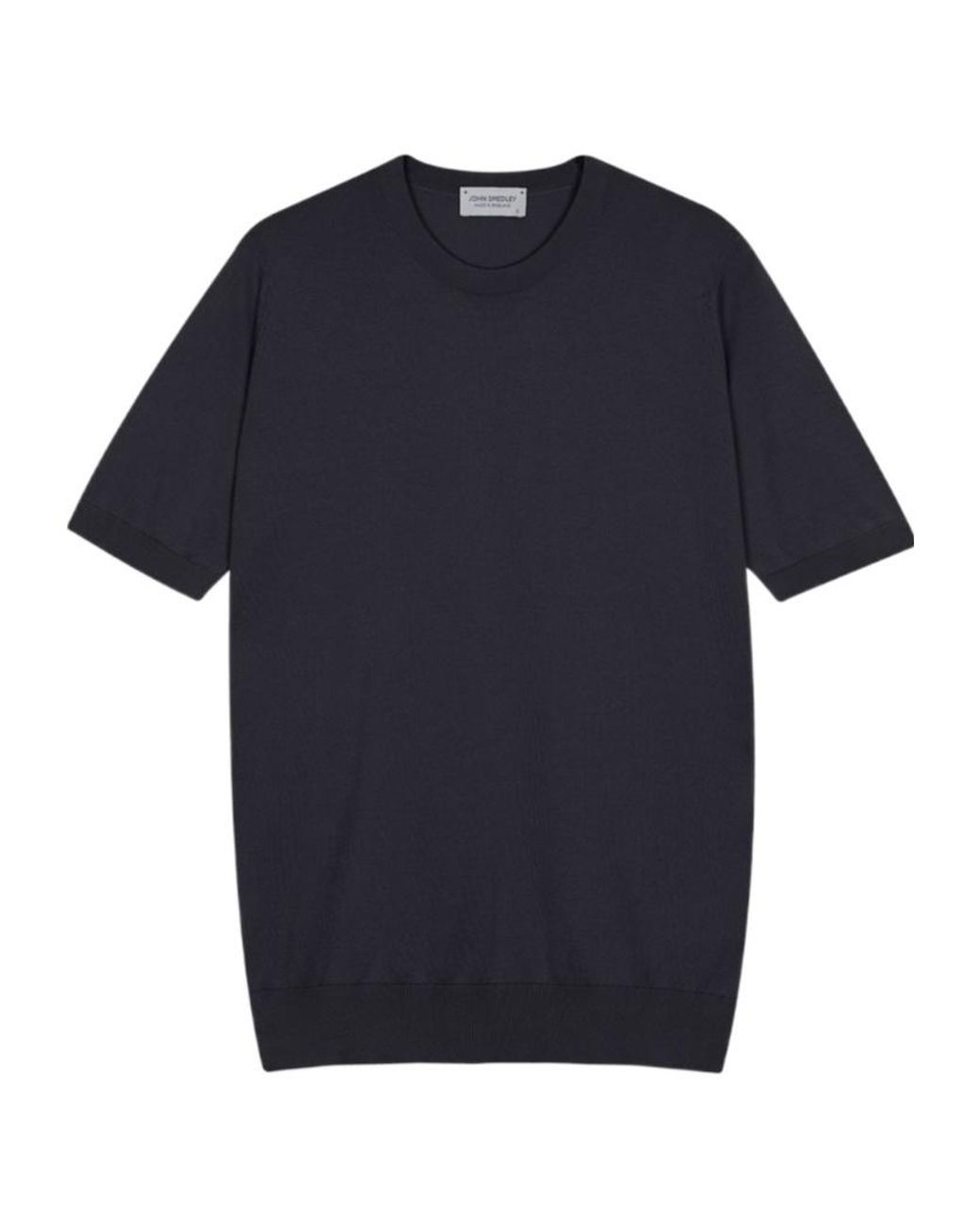 John Smedley Blue Kempton Crew Neck T-Shirt for men