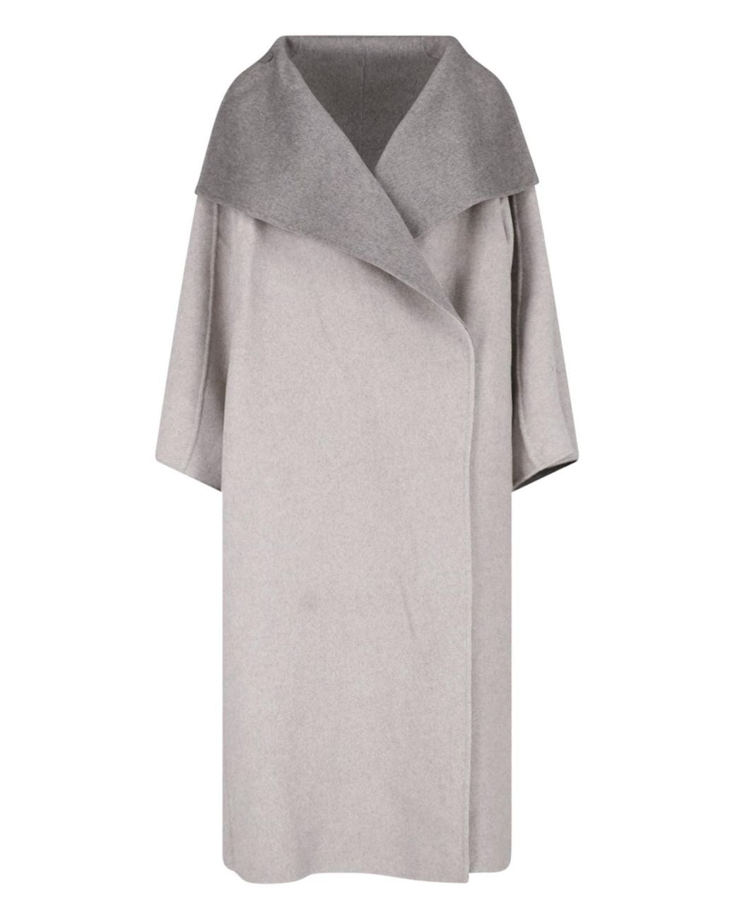 Frankie Shop Gray Leroy Reversible Funnel-Neck Coat