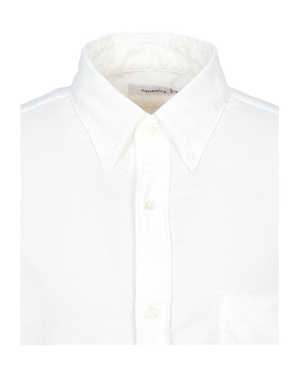 Nanamica White Button-Down Wind Shirt for men
