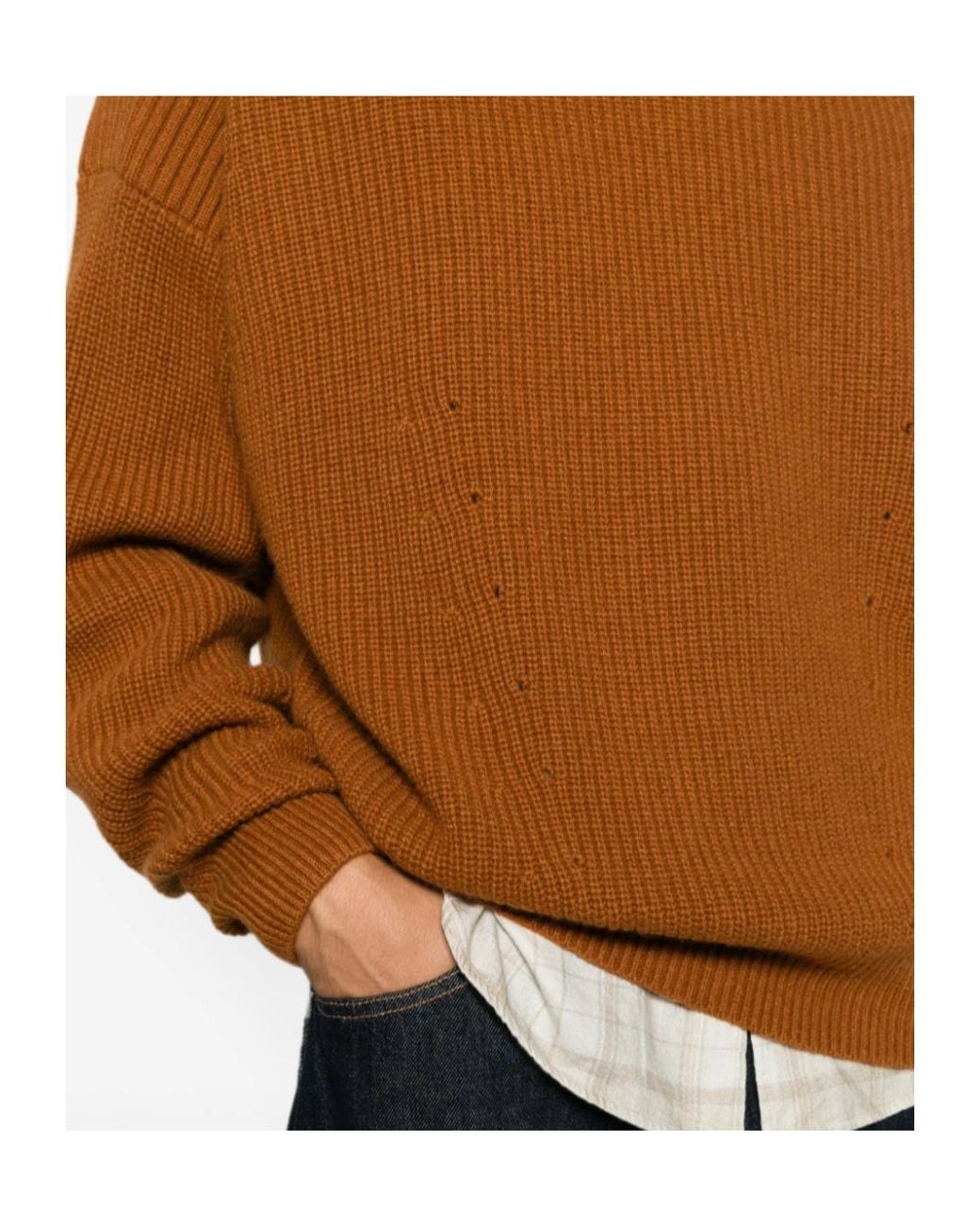 Isabel Marant Black Ribbed-Knit Crew-Neck Sweater for men
