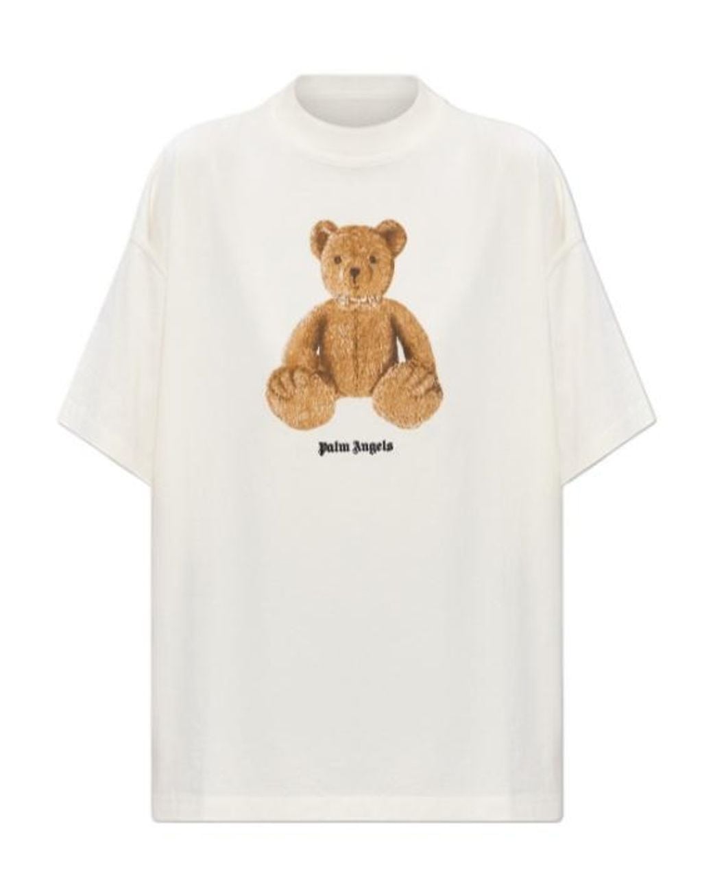 Palm Angels White Bear Printed T-Shirt