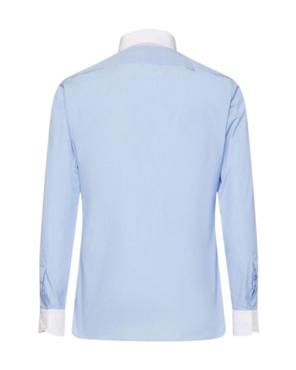 Tom Ford Blue Piece Dyed Poplin Shirt for men