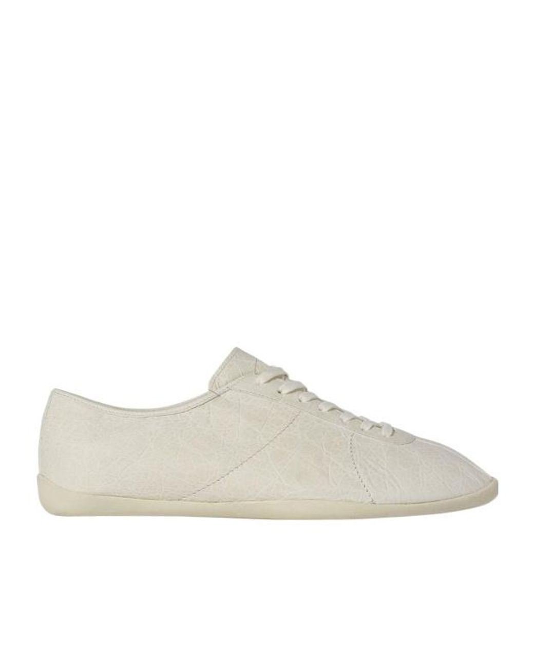 The Row White Clement Leather Sneakers for men
