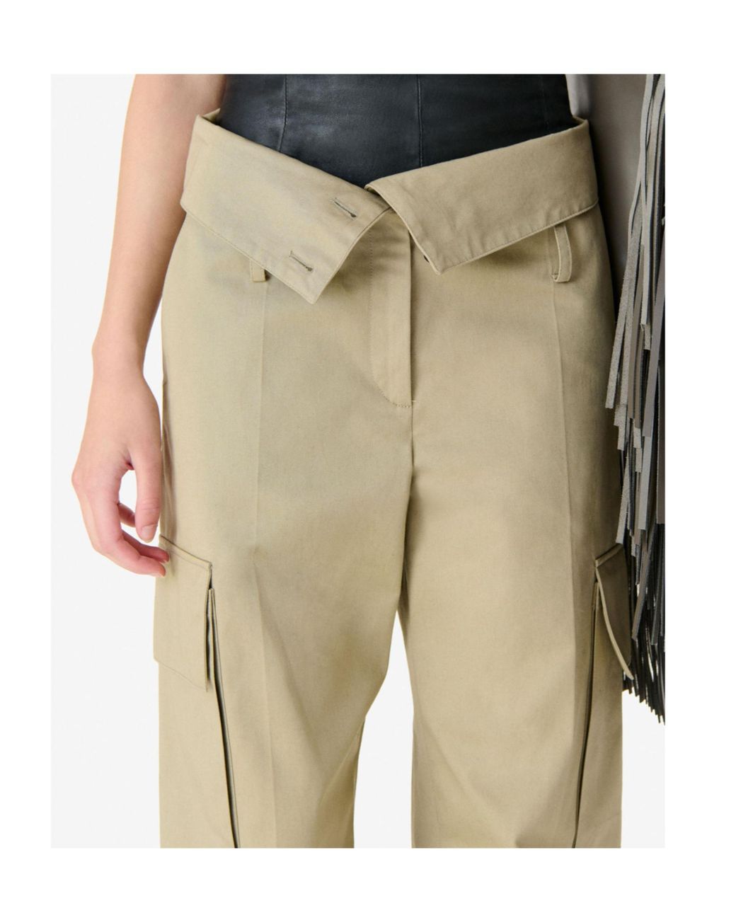 IRO Natural Indra High Waist Cargo Trousers