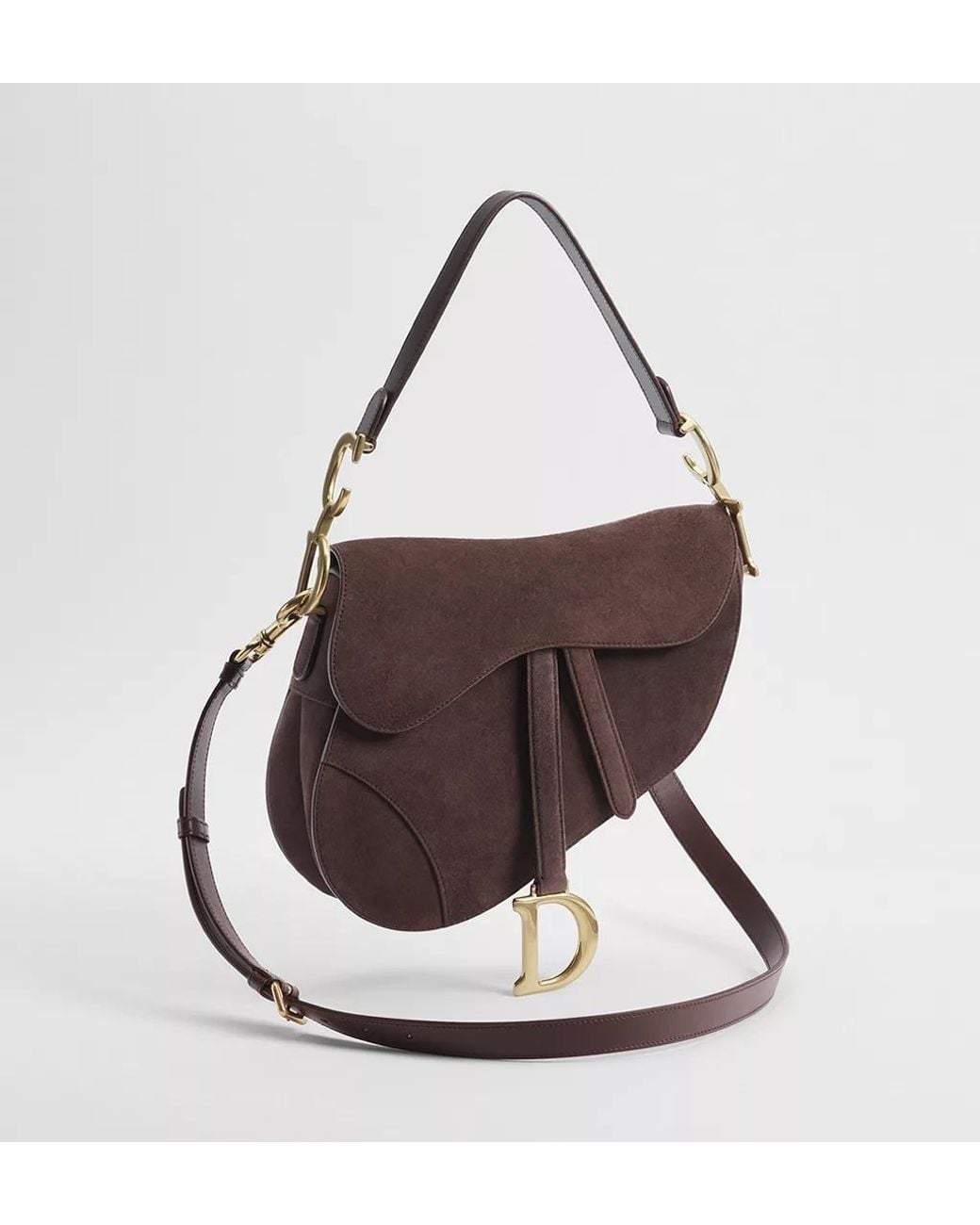 Dior Brown Saddle Bag With Strap