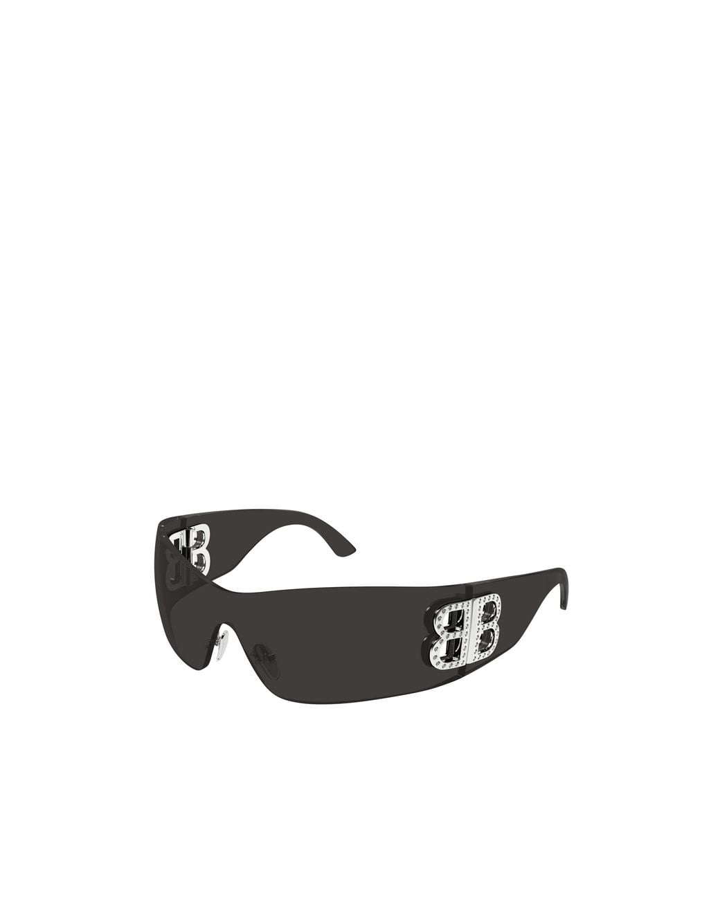 Balenciaga Black Eyewear Shield Frame Sunglasses