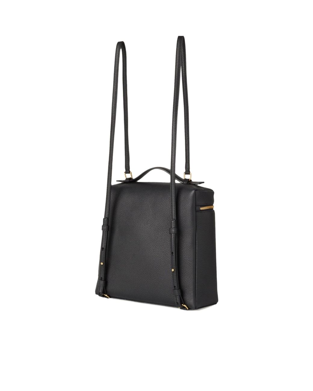 Loro Piana Black Extra Pocket L23.5 Backpack