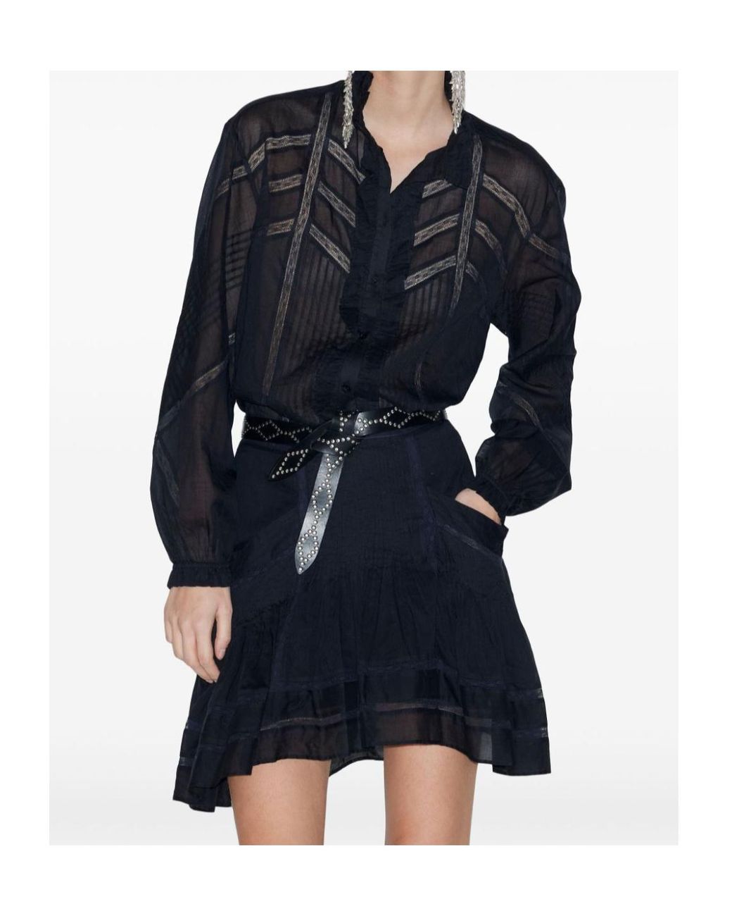 Isabel Marant Blue Gaia Blouse