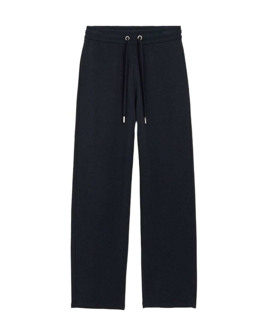 AMI Blue Drawstring Wide-Leg Trousers for men