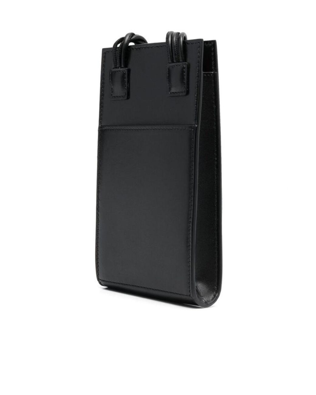 Jil Sander Black Logo Detailed Tangle Shoulder Bag