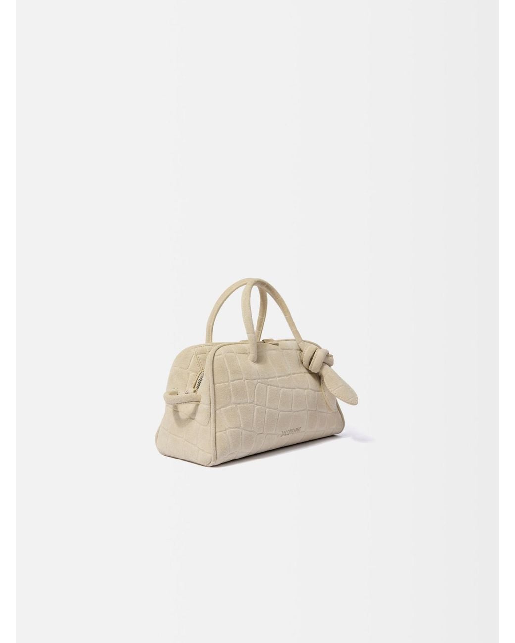 Jacquemus Natural Le Petit Turismo Zipped Tote Bag