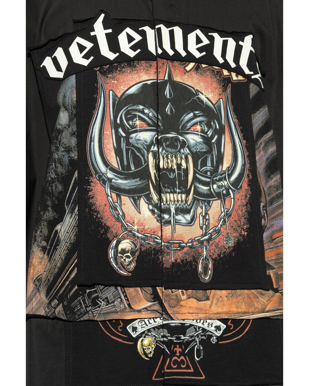 Vetements Black Oversize Sleeveless Shirt for men
