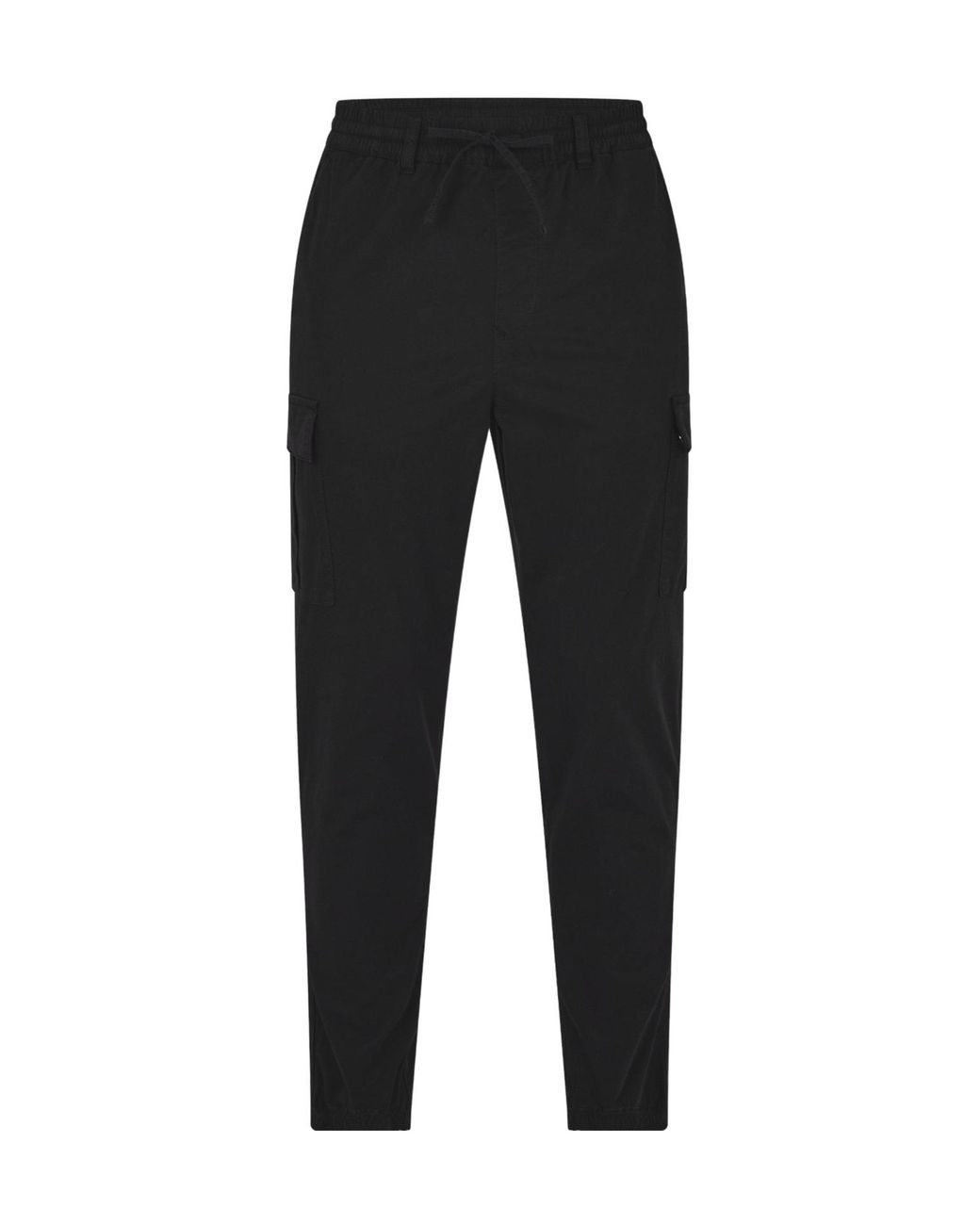 Barbour Black Logo-Detail Cargo Pants for men