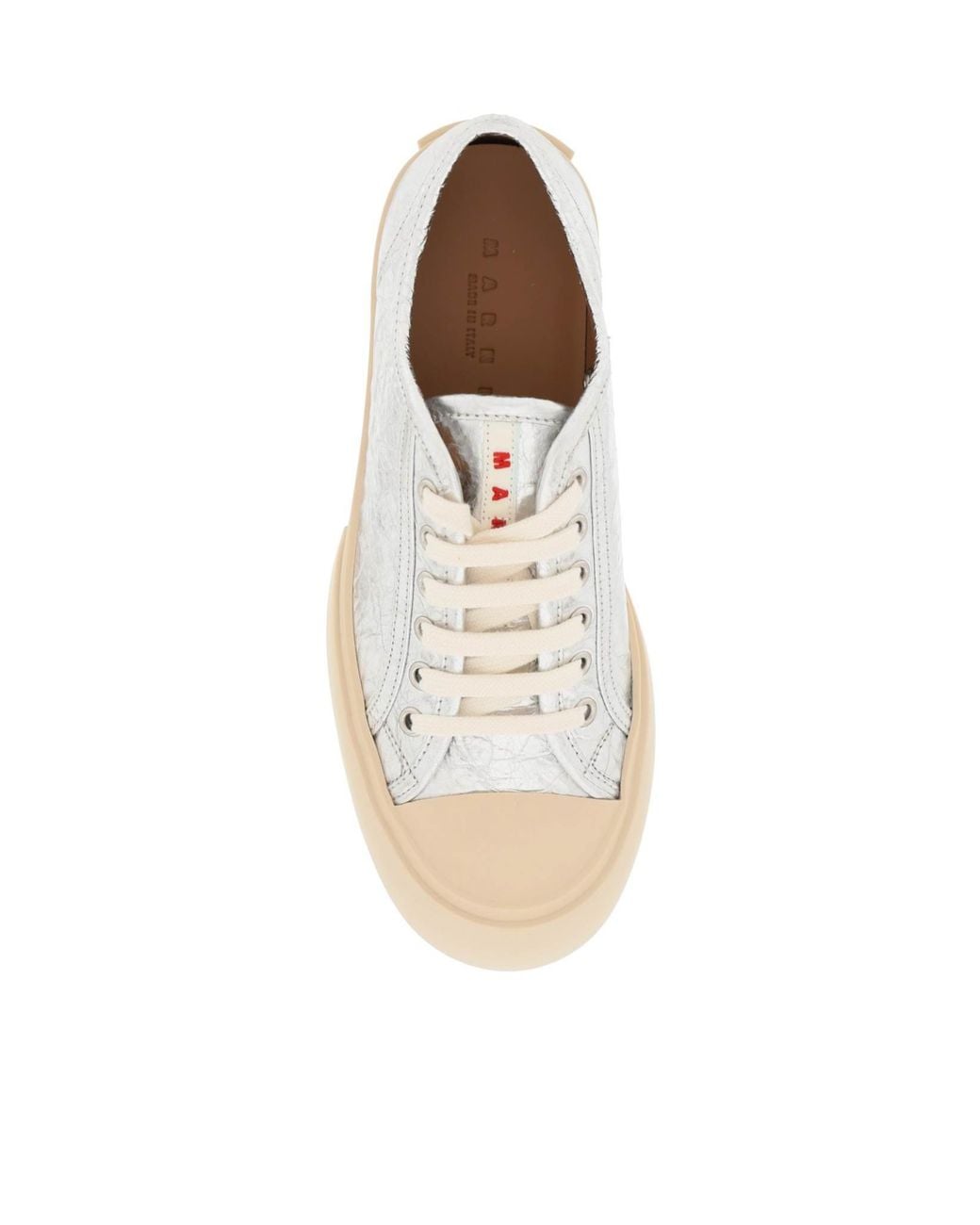 Marni White Pablo Lace-Up Sneakers