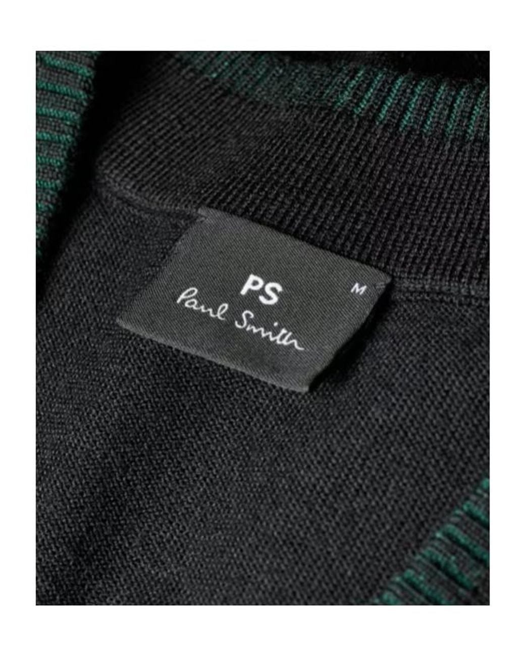 Paul Smith Black Ps Paul Smith V-Neck Button Cardigan for men