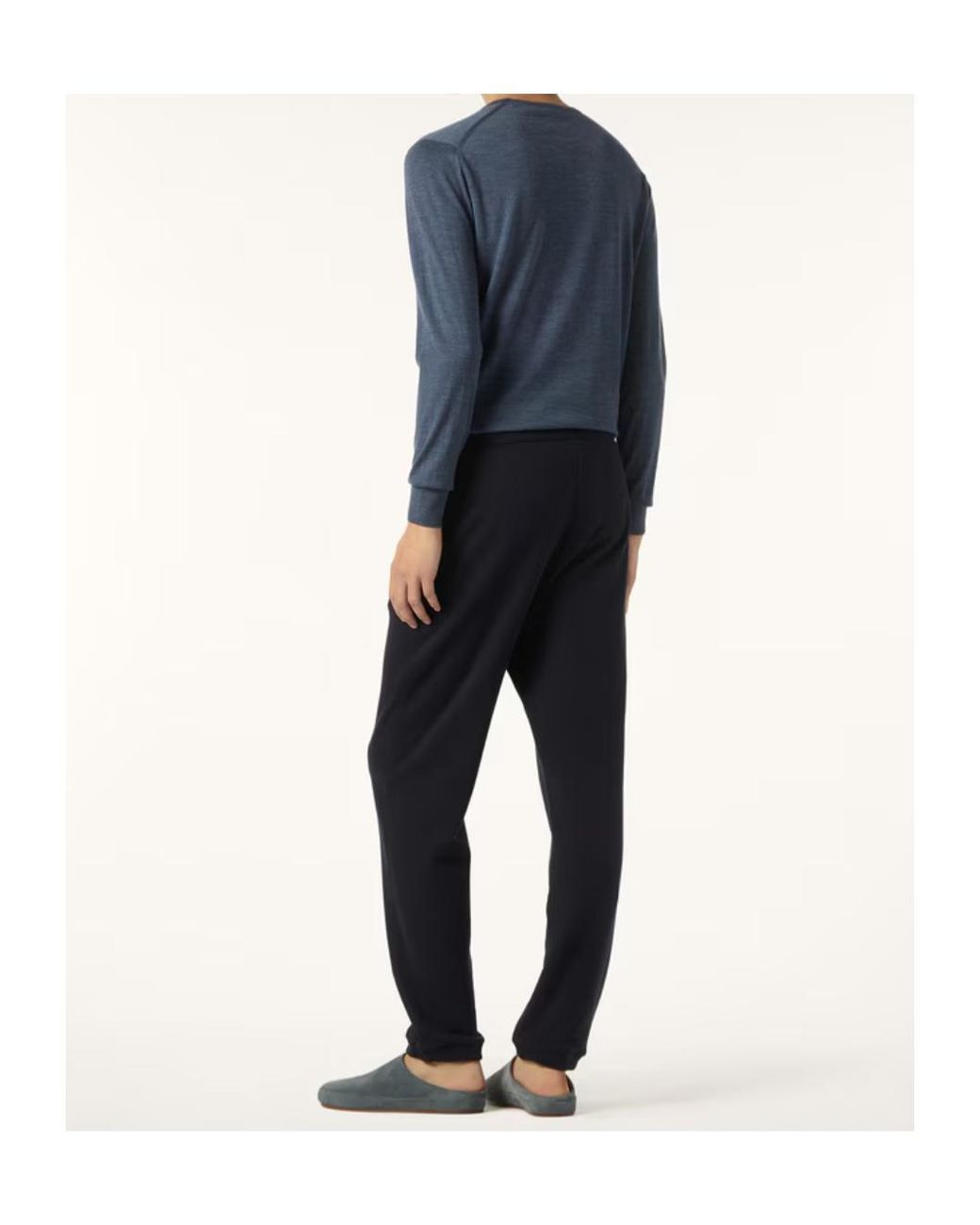 Loro Piana Blue T-Shirt Crewneck for men