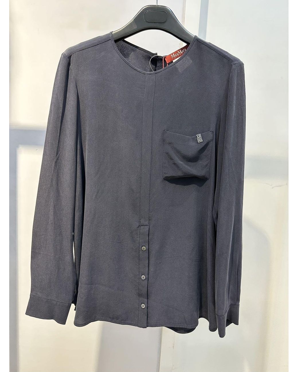 Max Mara Gray Long-Sleeved Shirt