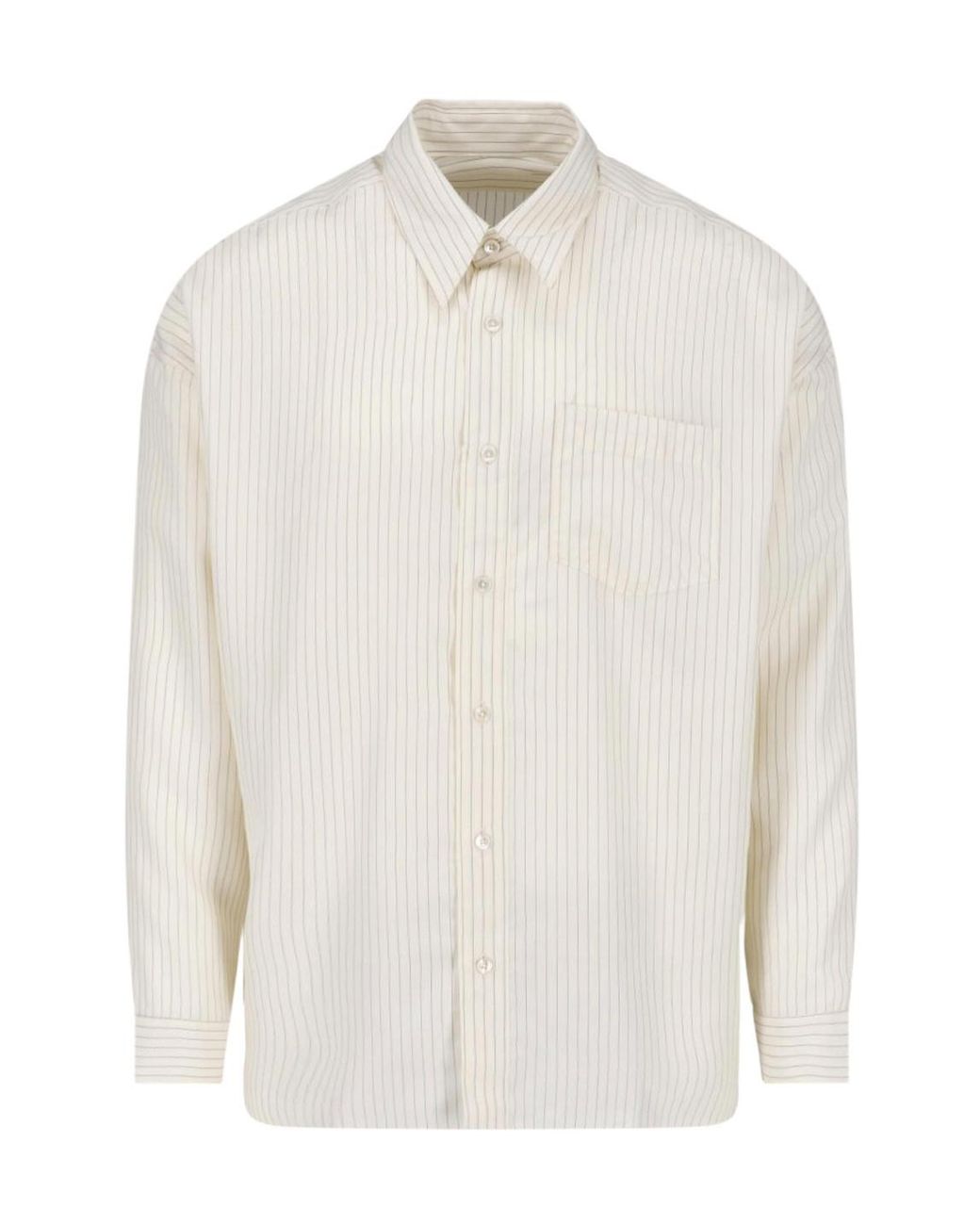 sunflower White Long Sleeve Shirt for men