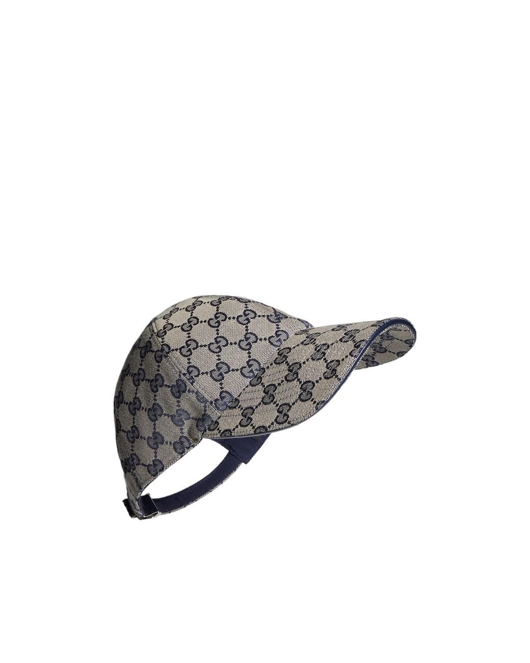 Gucci Gray Gg Cotton Canvas Baseball Hat