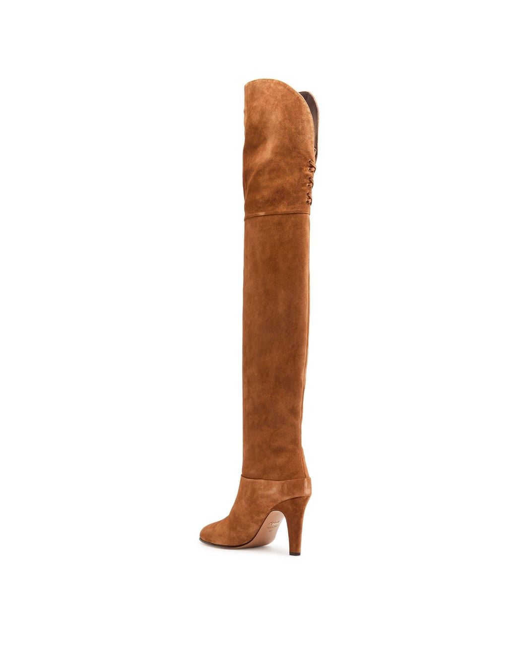 Chloé Brown Suede Over-The-Knee Boots