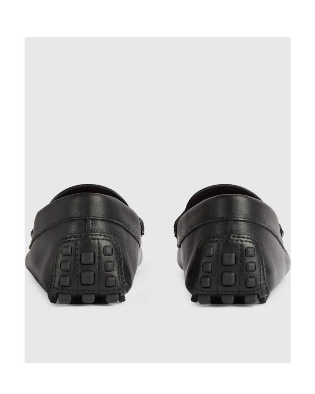 Gucci Black Interlocking G Driving Shoes for men
