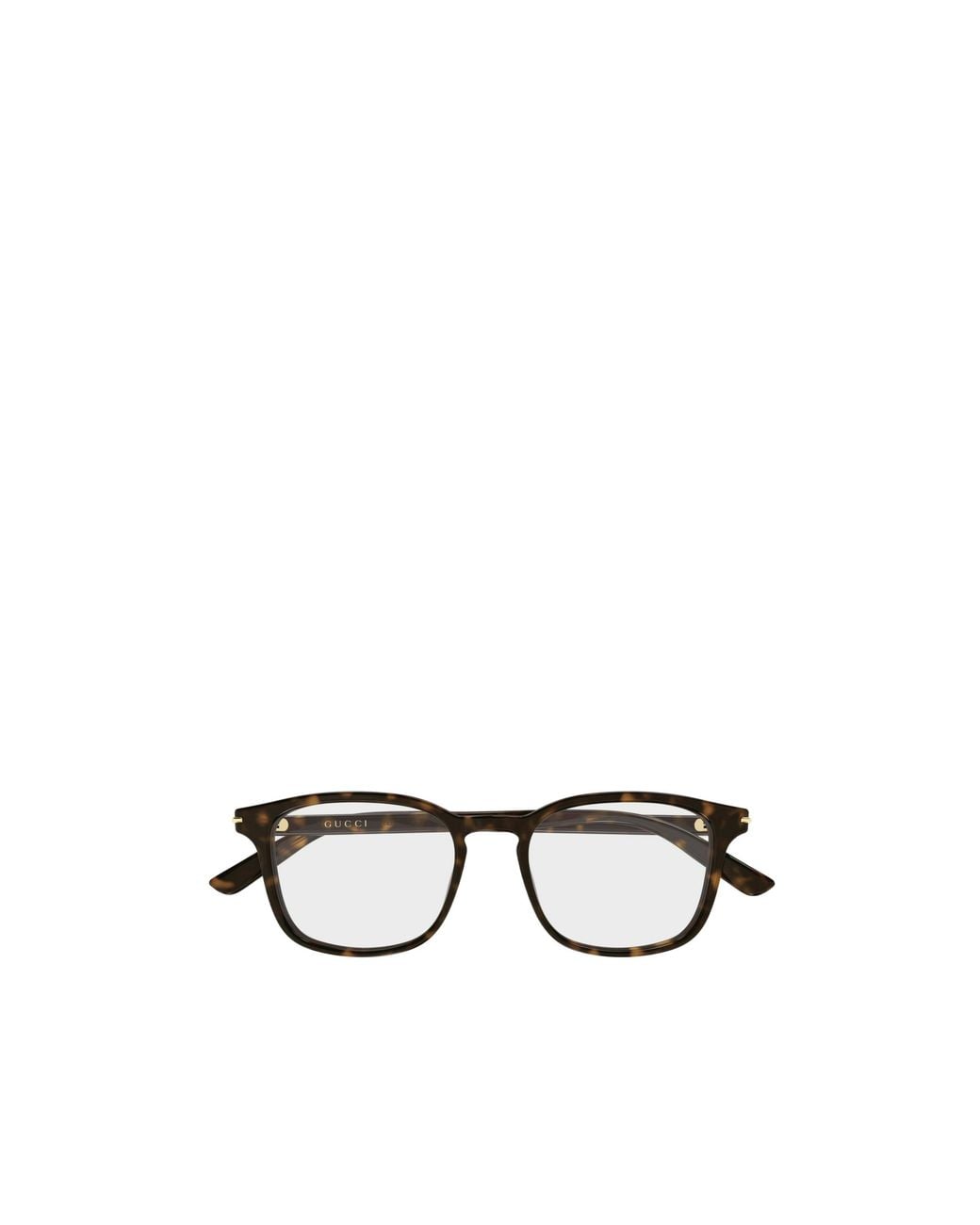 Gucci White Eyewear Square Frame Glasses for men