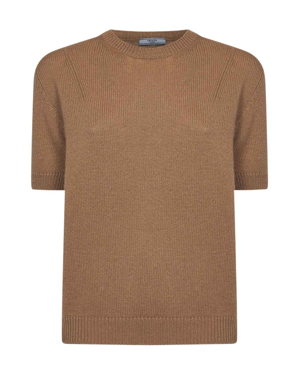 Prada Brown Embellished Knitted Jumper