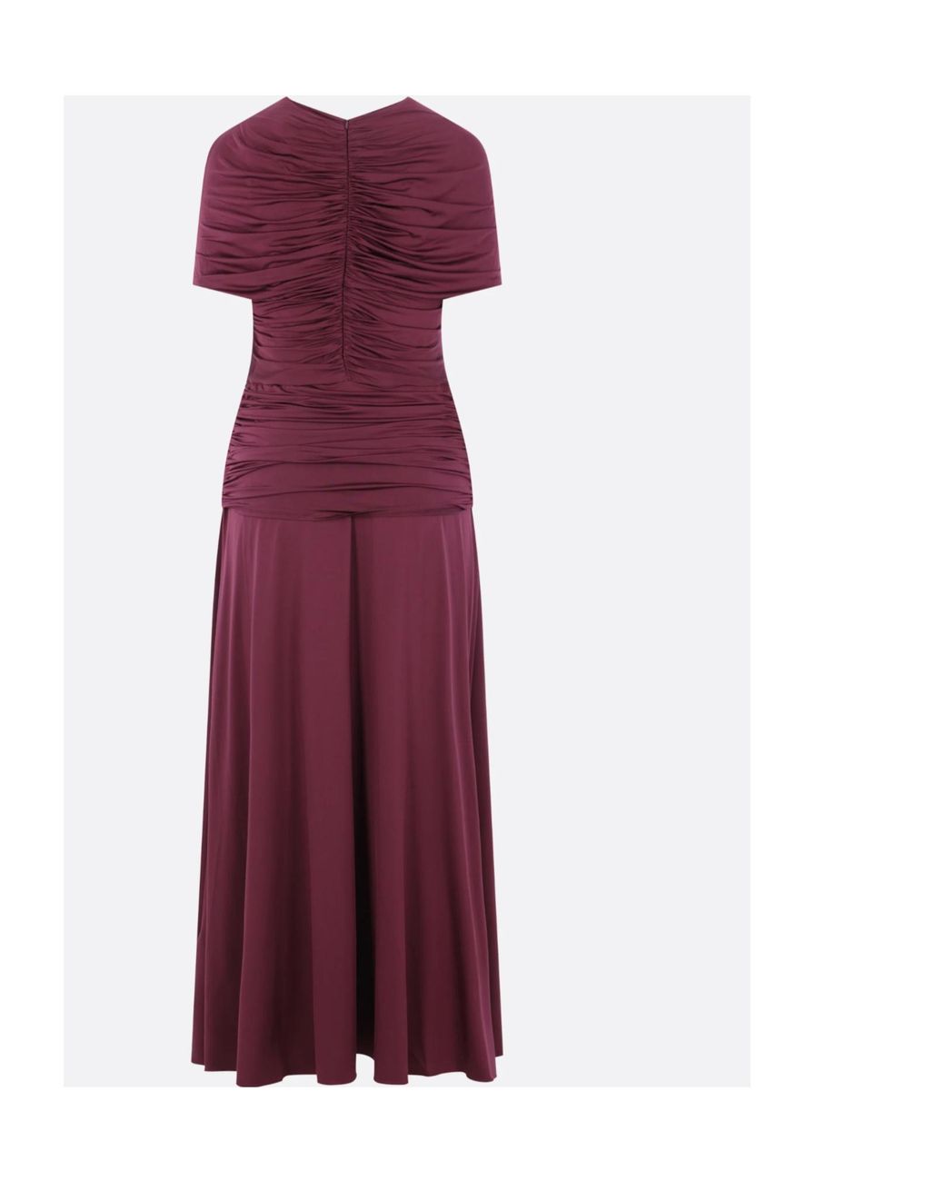 Self-Portrait Purple Knitted Pleated Midi Dress