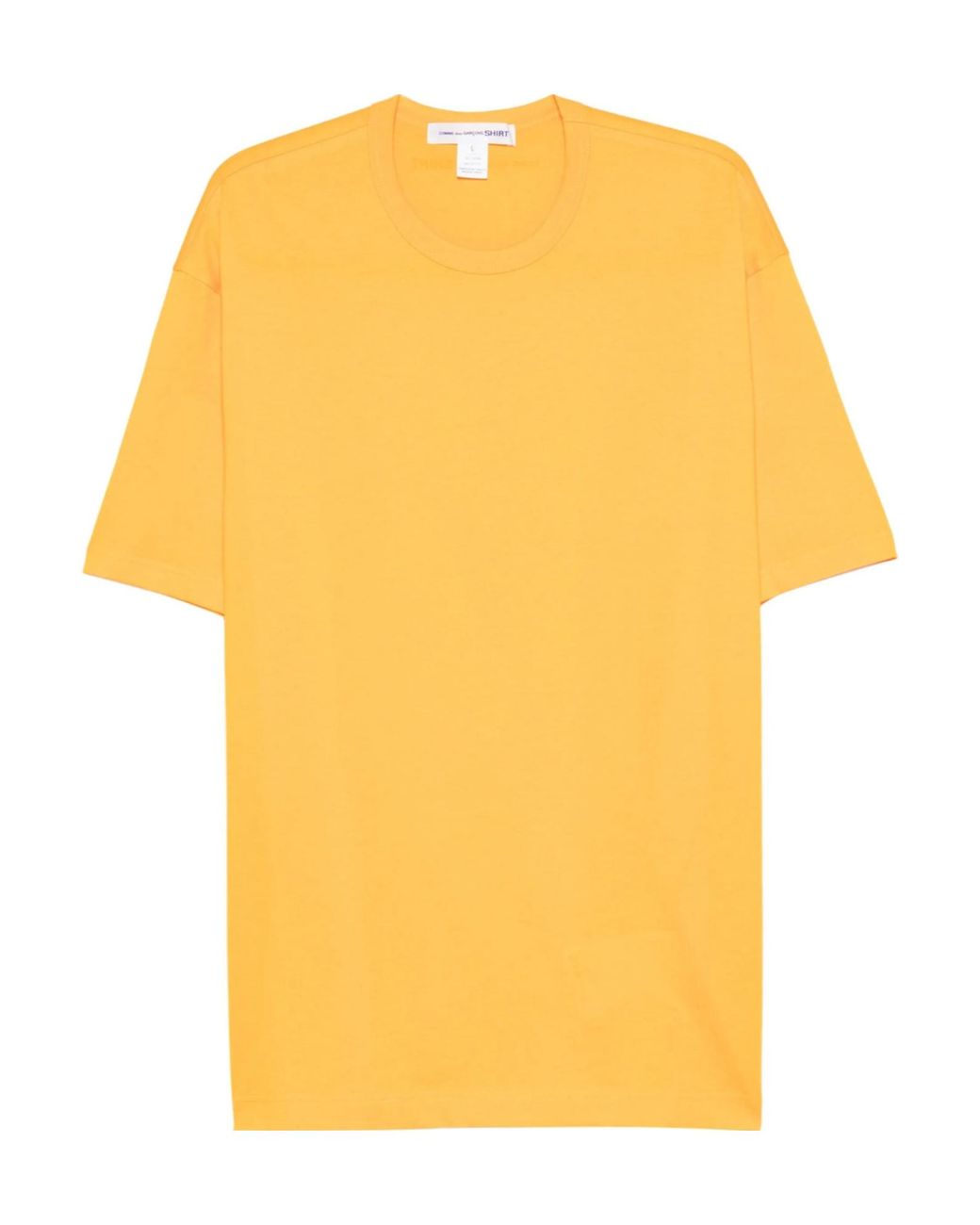 Comme des Garçons Yellow Round-Neck T-Shirt for men