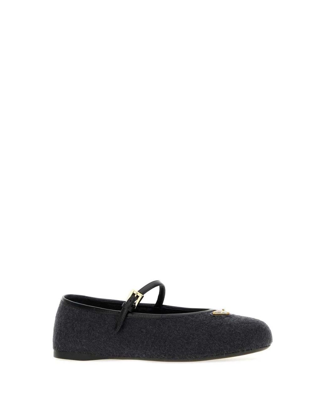 Prada Black Fabric Ballerinas