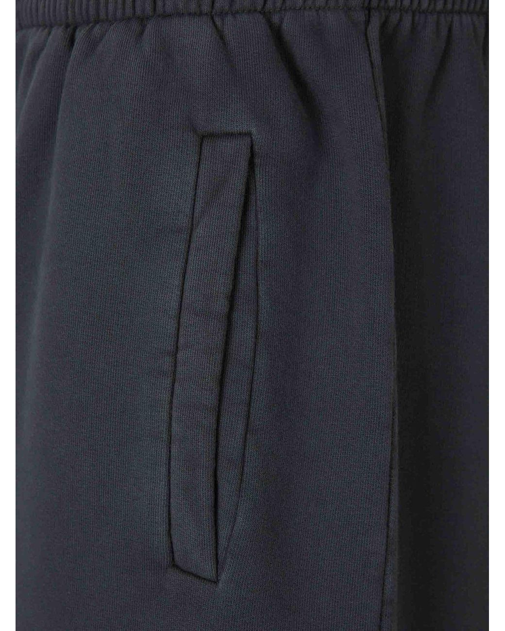 Palm Angels Blue Logo-Print Elastic-Waist Sweatpants for men