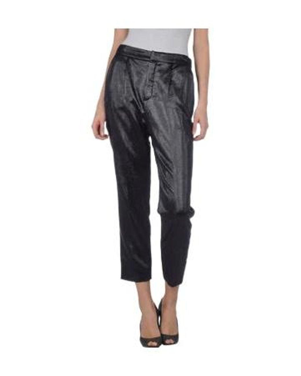 Chloé Blue Casual Trousers With Gathered Detailing