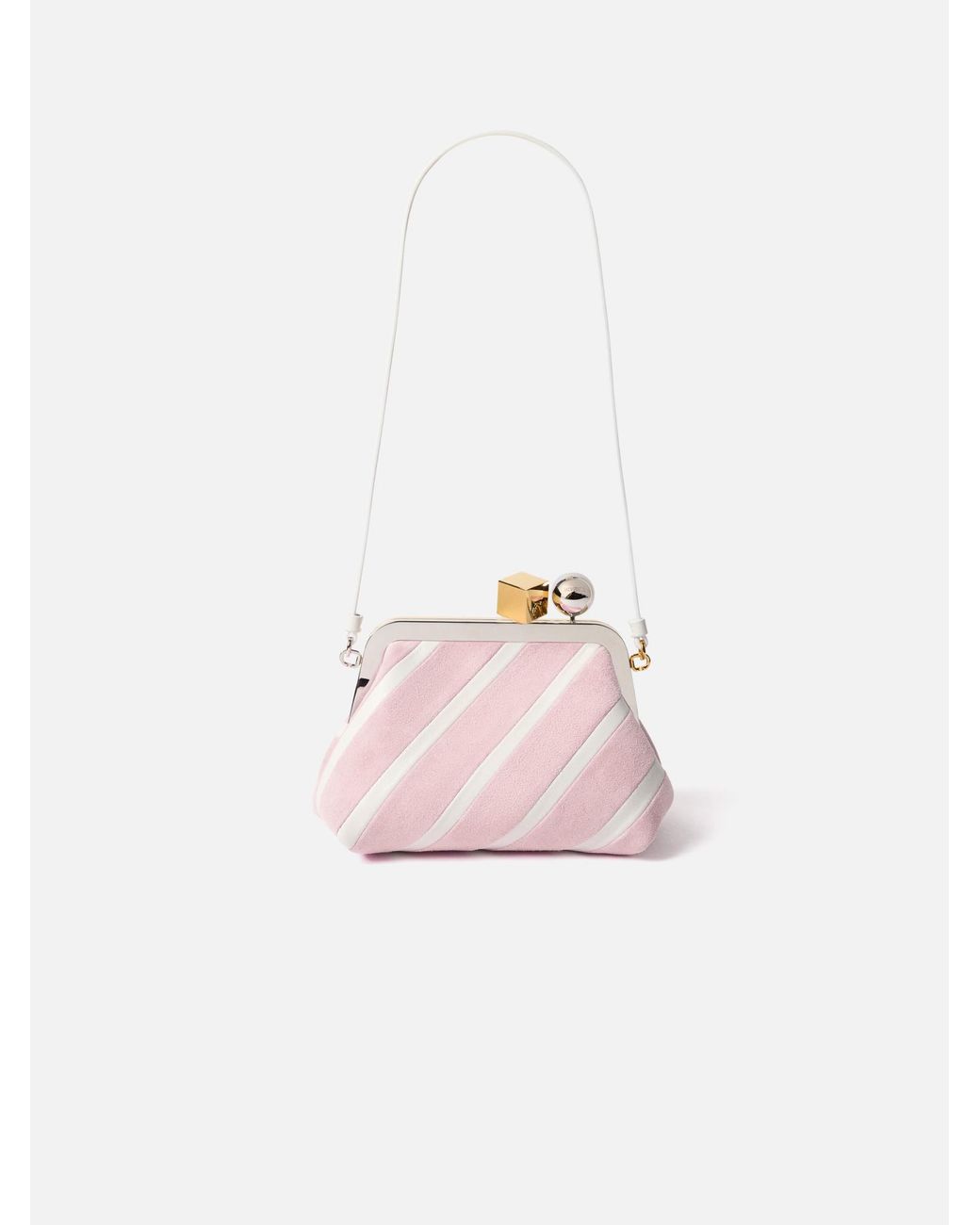 Jacquemus Pink Le Berlingot Frame Clutch Bag