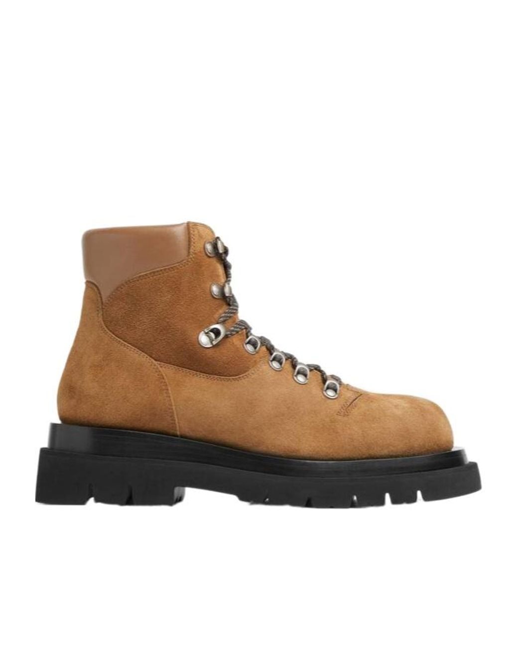 Bottega Veneta Brown Lug Hiking Ankle Boots