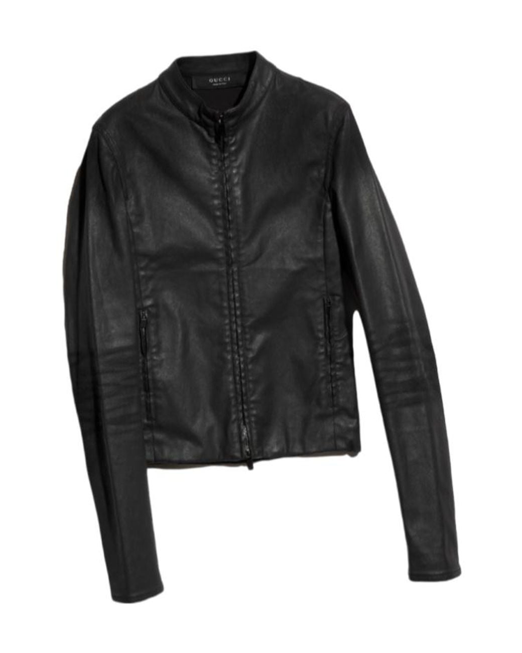 Gucci Black Coated Stretch Cotton Twill Denim Jacket for men