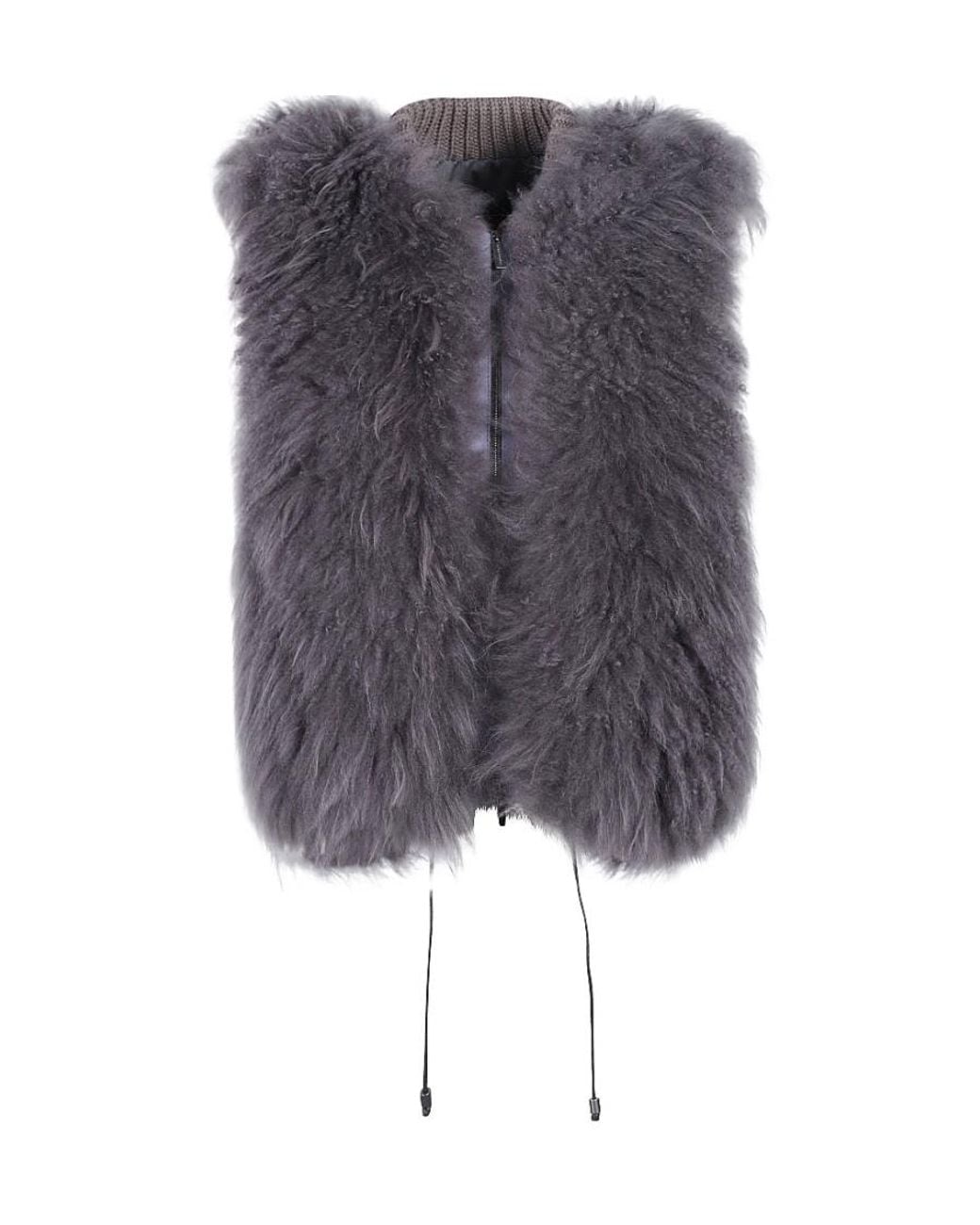 Fabiana Filippi Gray Sleeveless Gilet