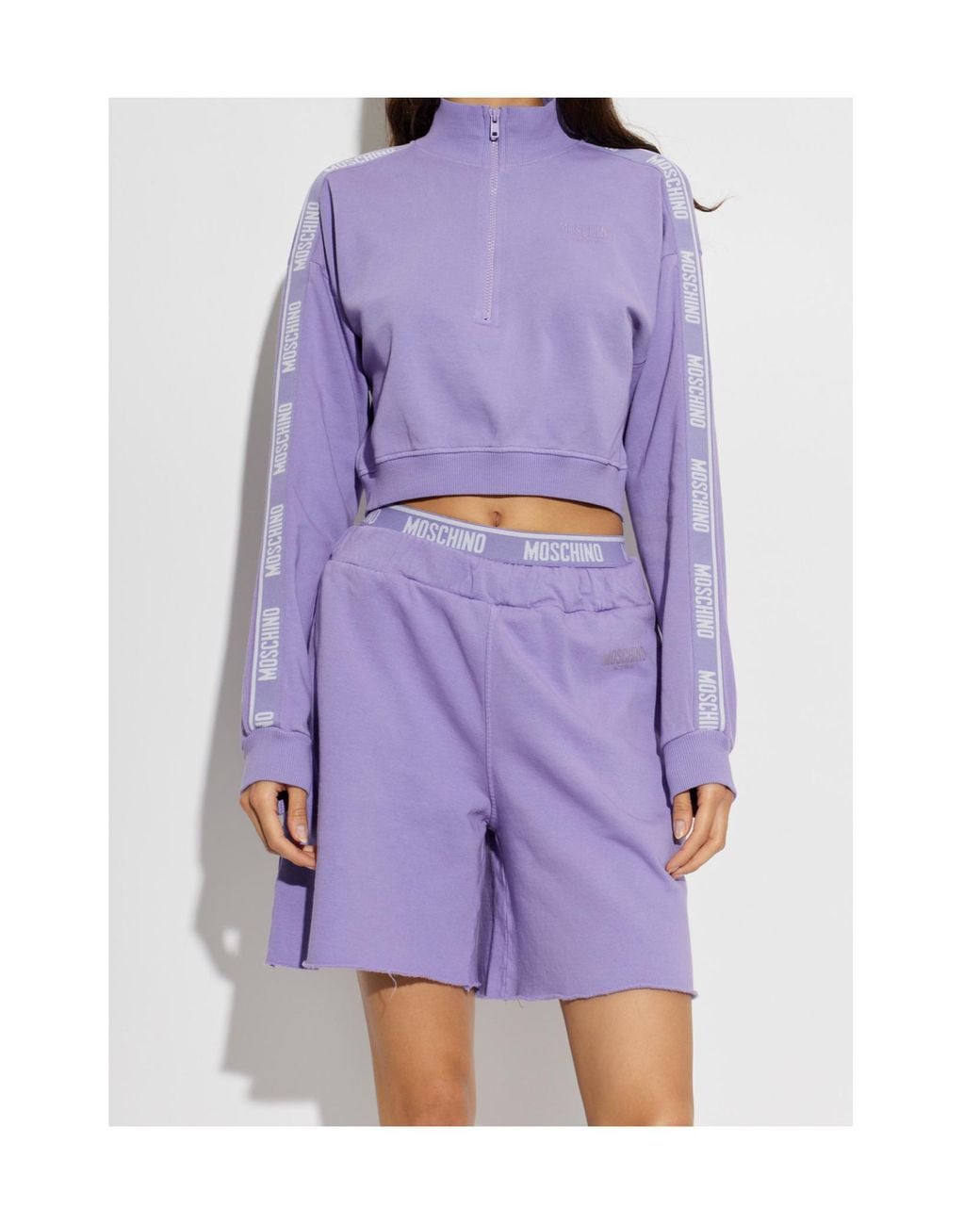 Moschino Purple Active Sweatshirt